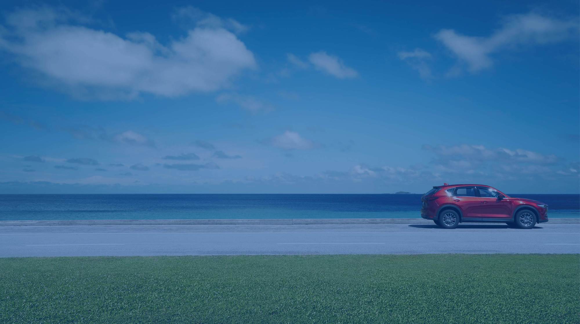 Coastal car background