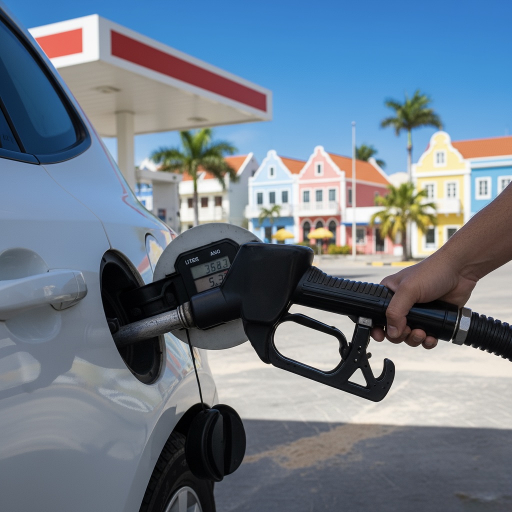 Fuel stations and parking information for car rentals in Curaçao