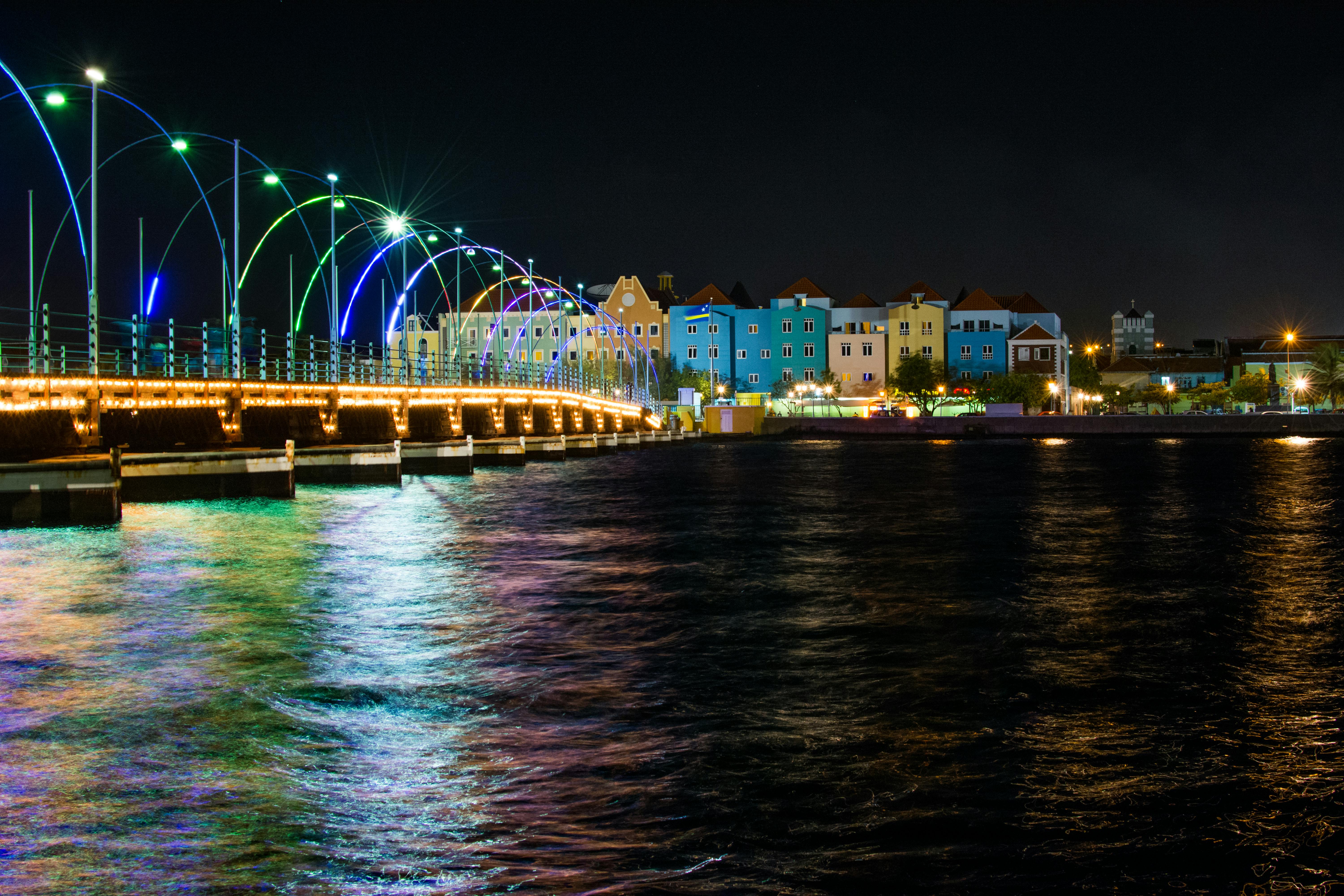 Queen Emma Bridge in Curaçao - Car rental service background